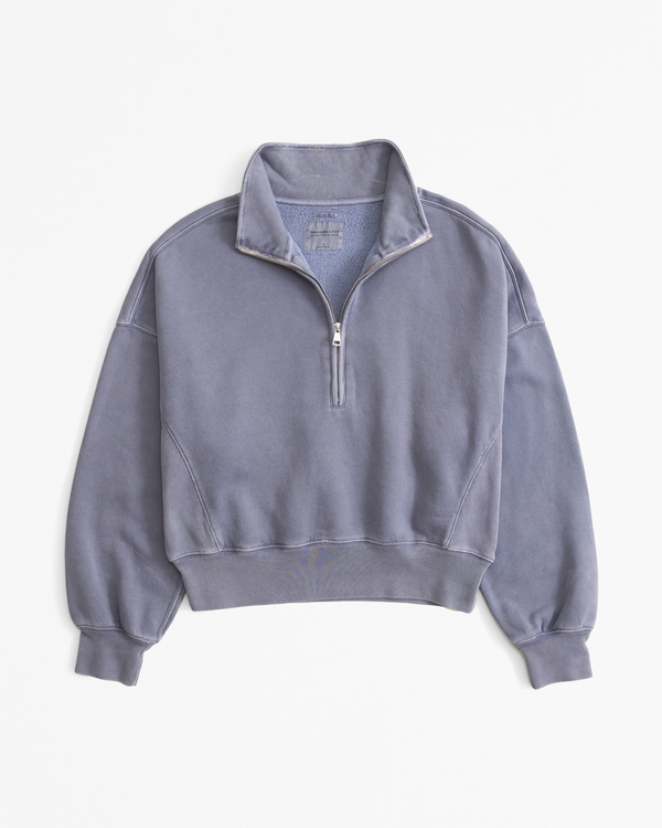 Essential Sunday Half-Zip, Blue Gray