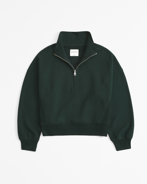 Essential Sunday Half-Zip, Deep Green