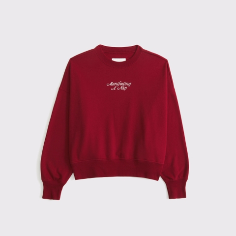 Женские свитеры Abercrombie & Fitch Manifesting a Nap Graphic Easy Sunday Crew