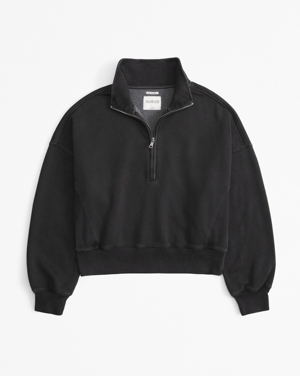 Essential Sunday Half-Zip, Dark Gray view 1
