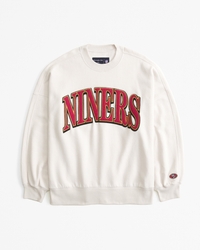 San Francisco 49ers Graphic Oversized Sunday Crew