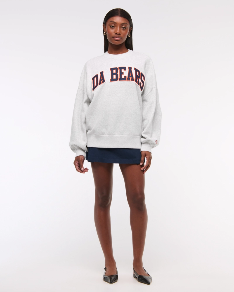 Chicago Bears Graphic Oversized Sunday Crew
