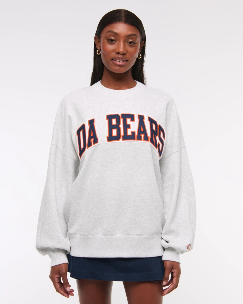 Chicago Bears Graphic Oversized Sunday Crew
