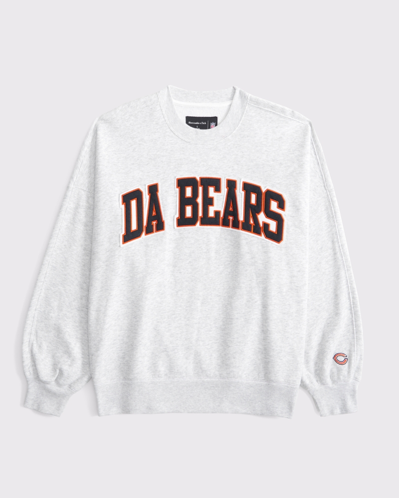 Women's Chicago Bears Graphic Oversized Sunday Crew