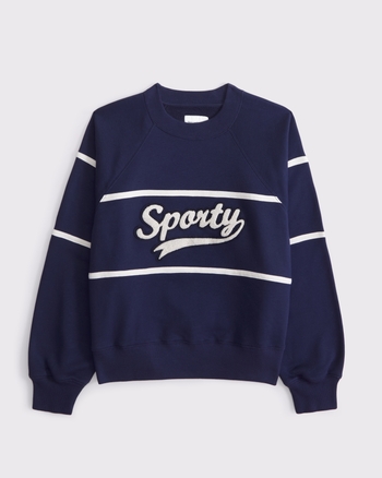 Women's Sporty Graphic Classic Sunday Crew | Women's Tops | Abercrombie.com