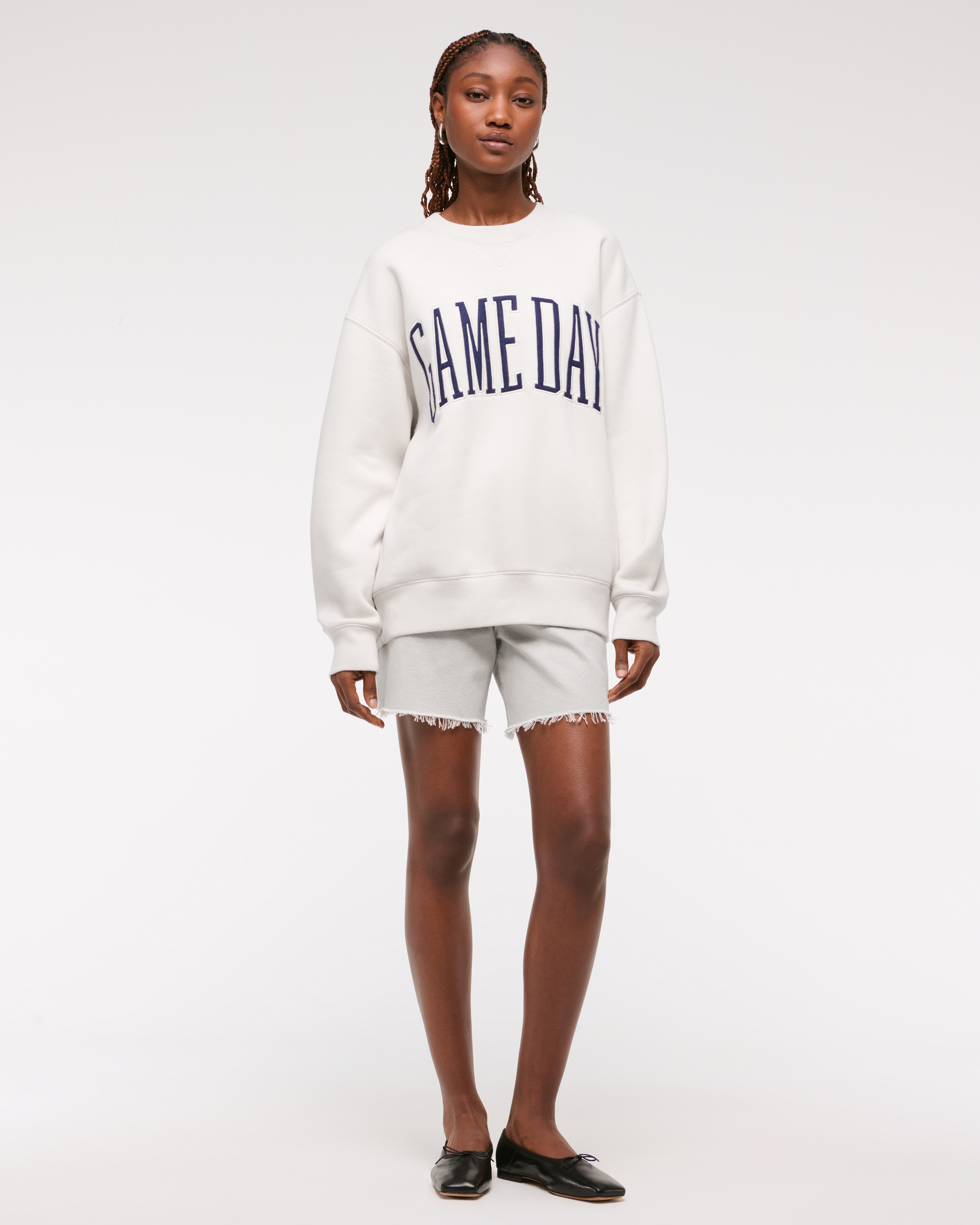 Женские свитеры Abercrombie & Fitch Go Sports Sunday Crew, цвет: Кремовый — фото 3