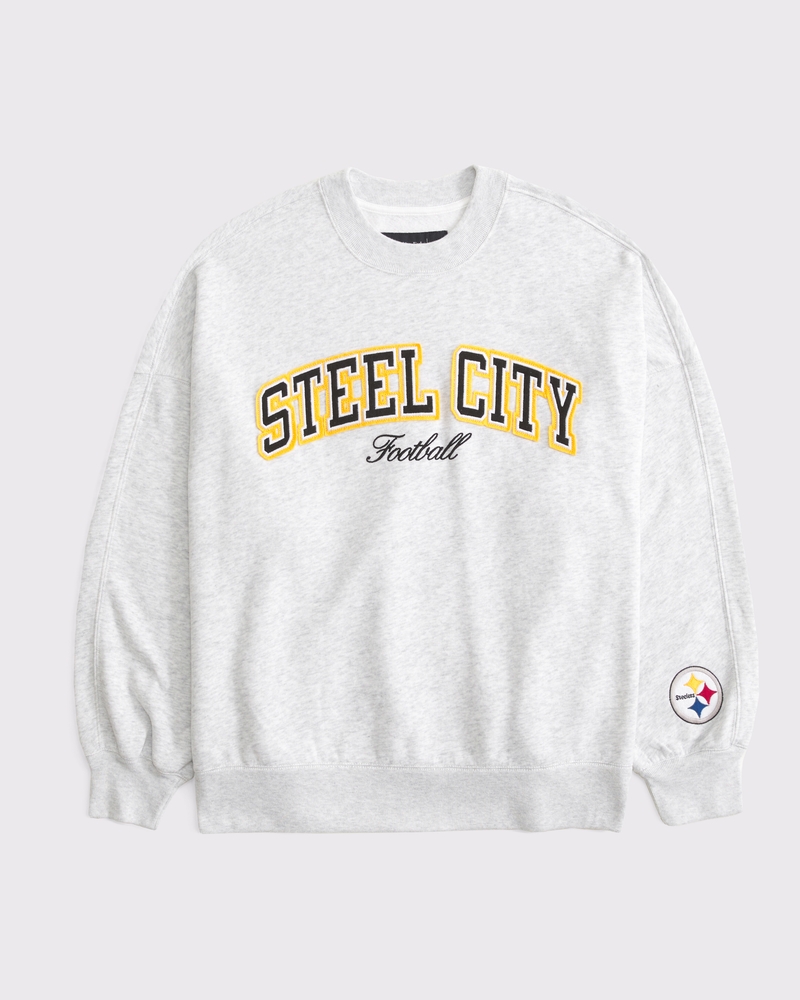 Women's Pittsburgh Steelers Graphic Oversized Sunday Crew
