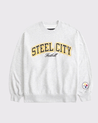 Pittsburgh Steelers Graphic Oversized Sunday Crew