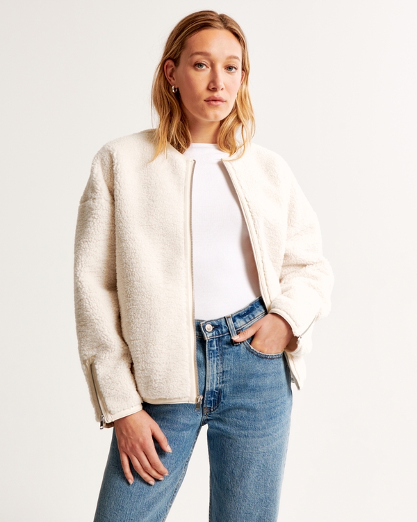 Women's Winter Long Sherpa Jacket Hooded Button-Front Fuzzy Fleece Teddy  Coat Open Front Long Cardigan Warm Outwear, Beige, Small : :  Clothing, Shoes & Accessories