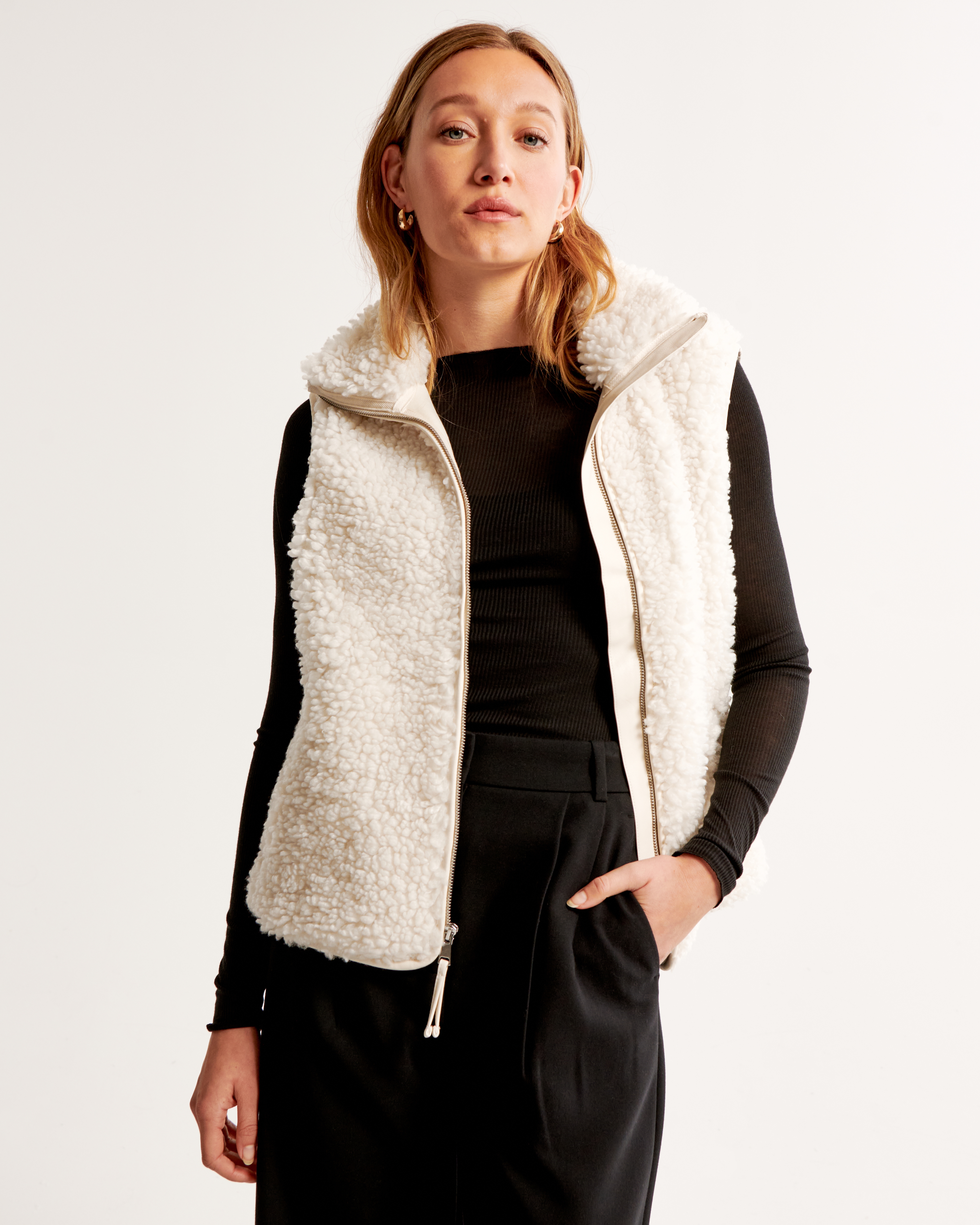 Drama Curly Sherpa Vest