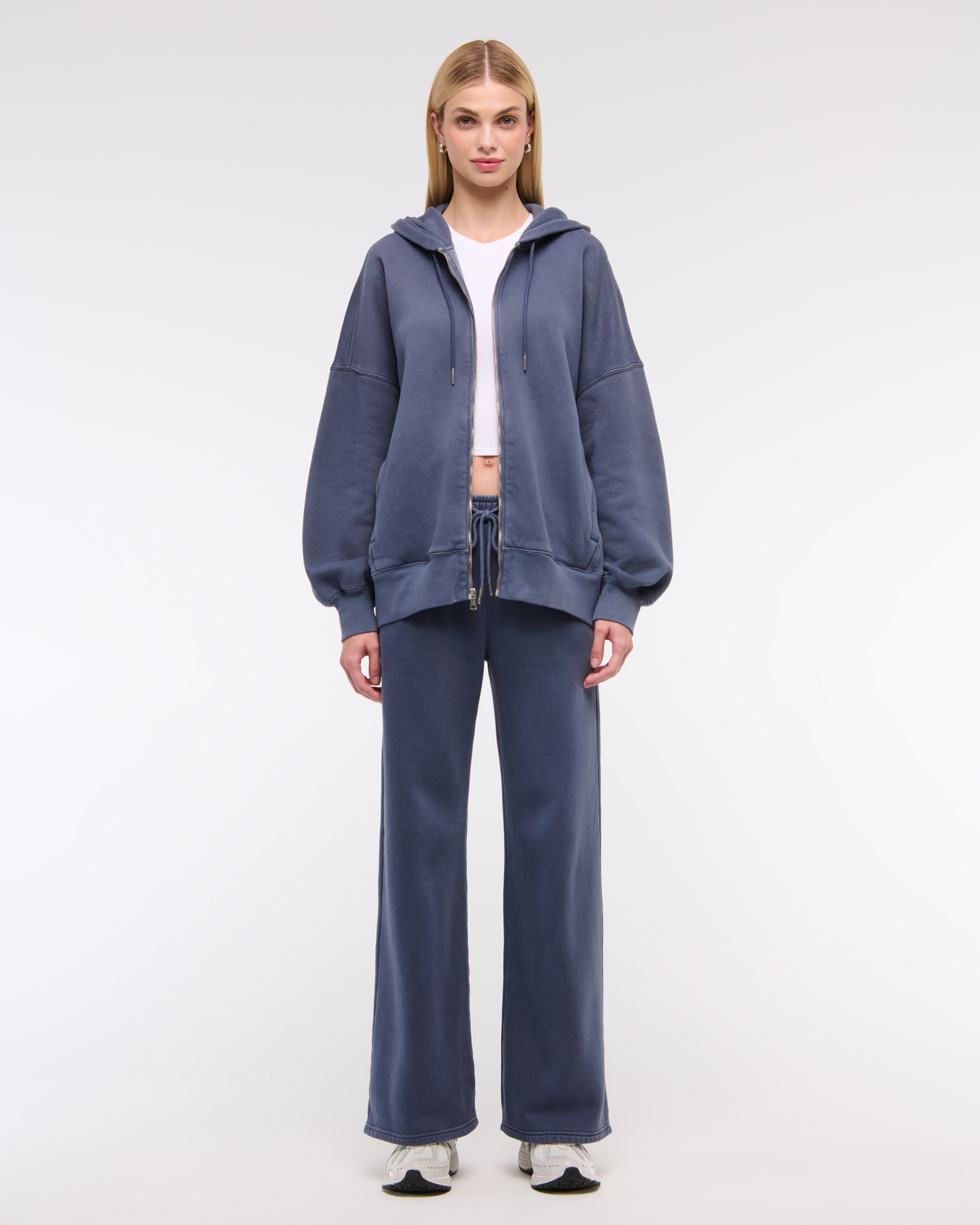 Женские топы Abercrombie & Fitch Oversized Sunday Hooded Full-Zip — фото 3