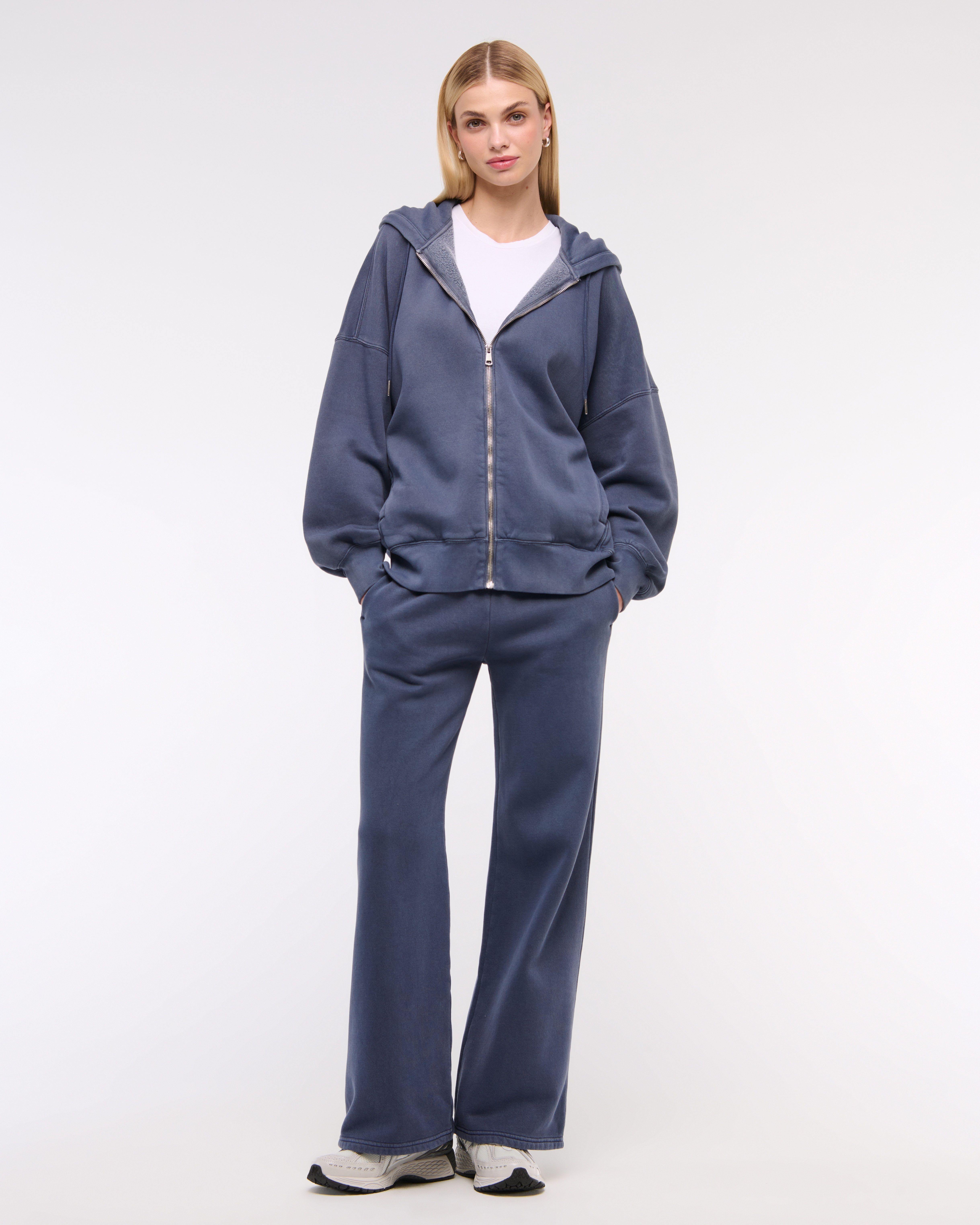 Women's Essential Oversized Sunday Hooded Full-Zip | Women's