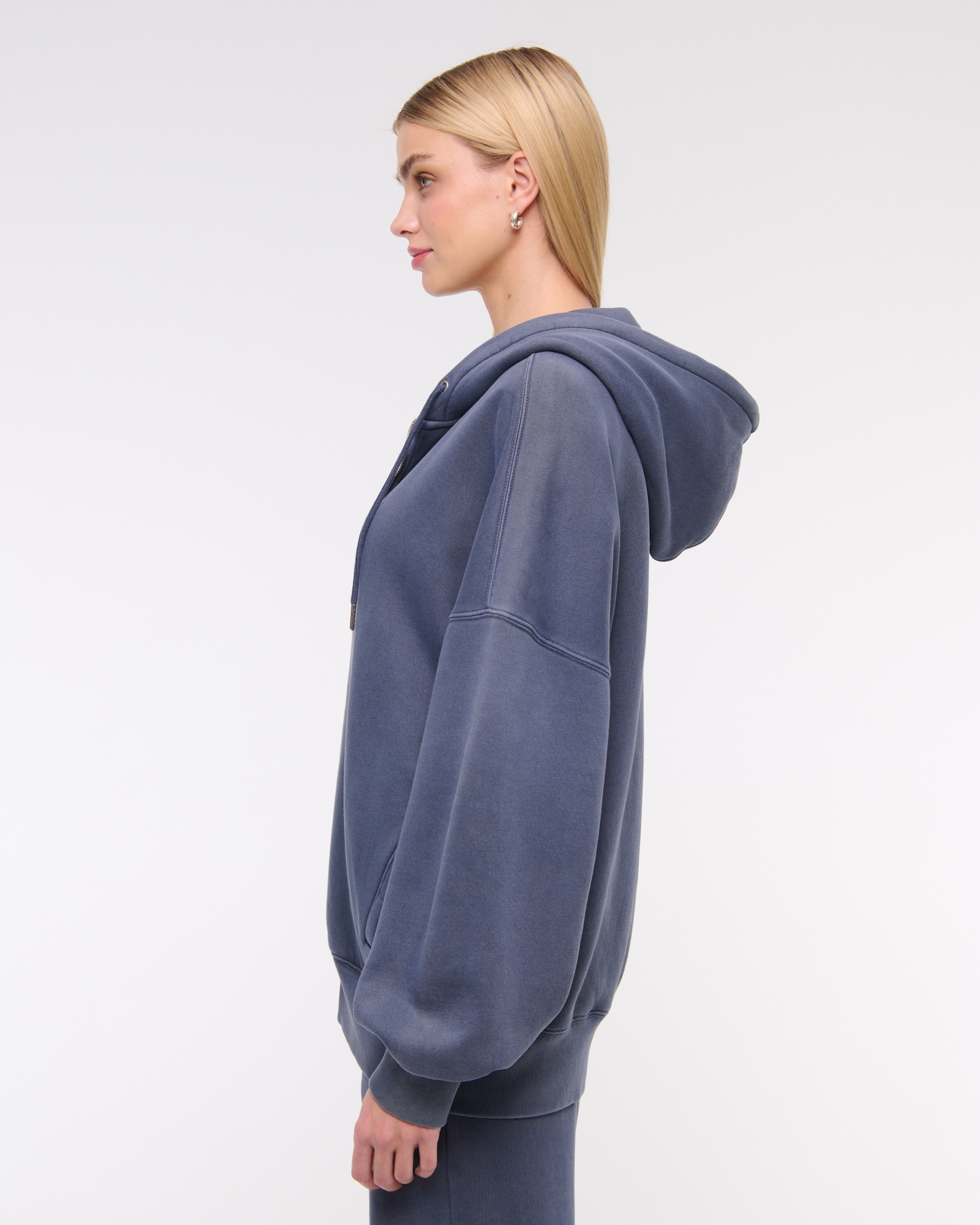 Oversized Sunday Hooded Full-Zip