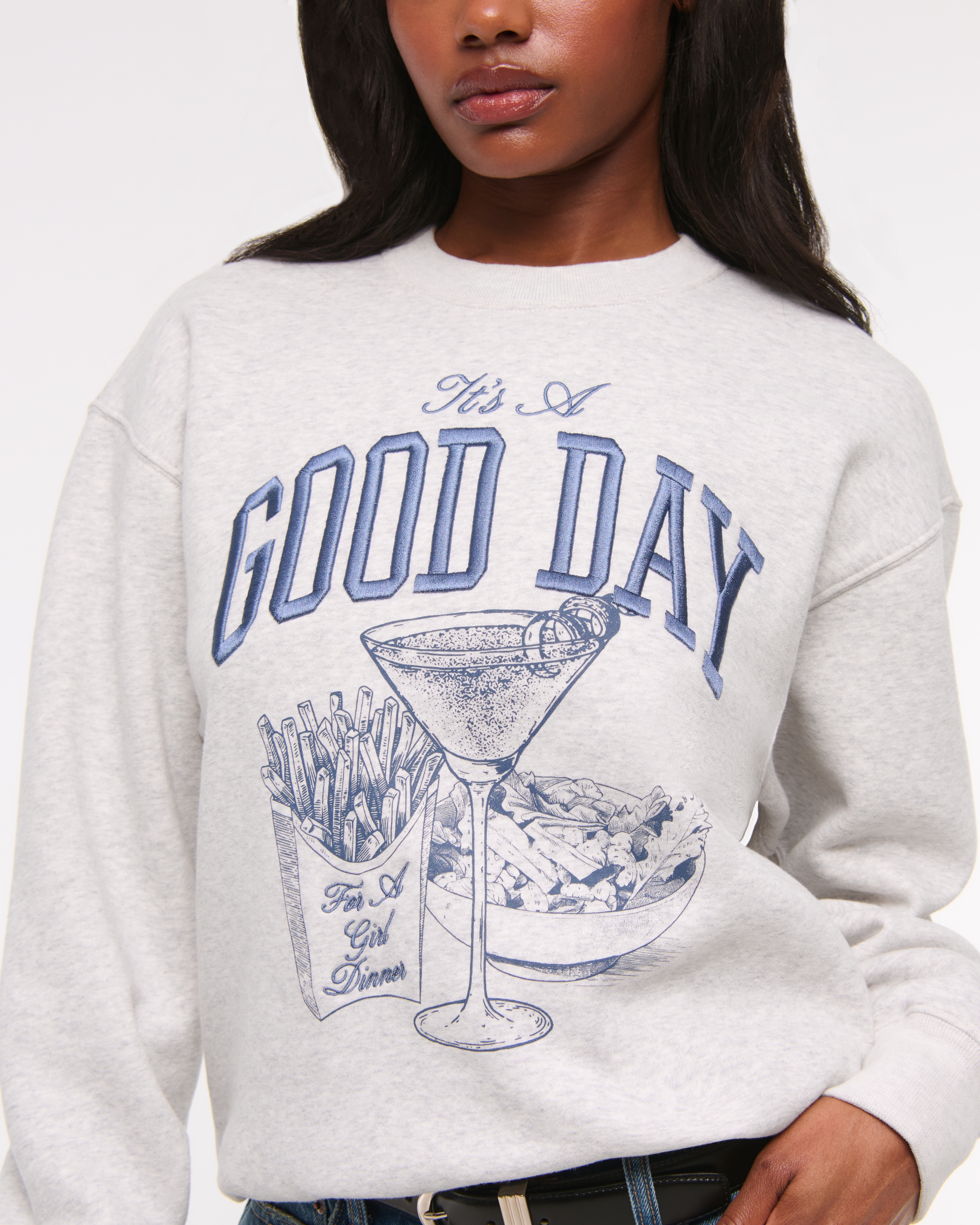 Women's Good Day Graphic Vintage Sunday Crew | Women's Tops