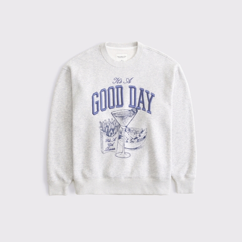 Женские свитеры Abercrombie & Fitch Good Day Graphic Sunday Crew