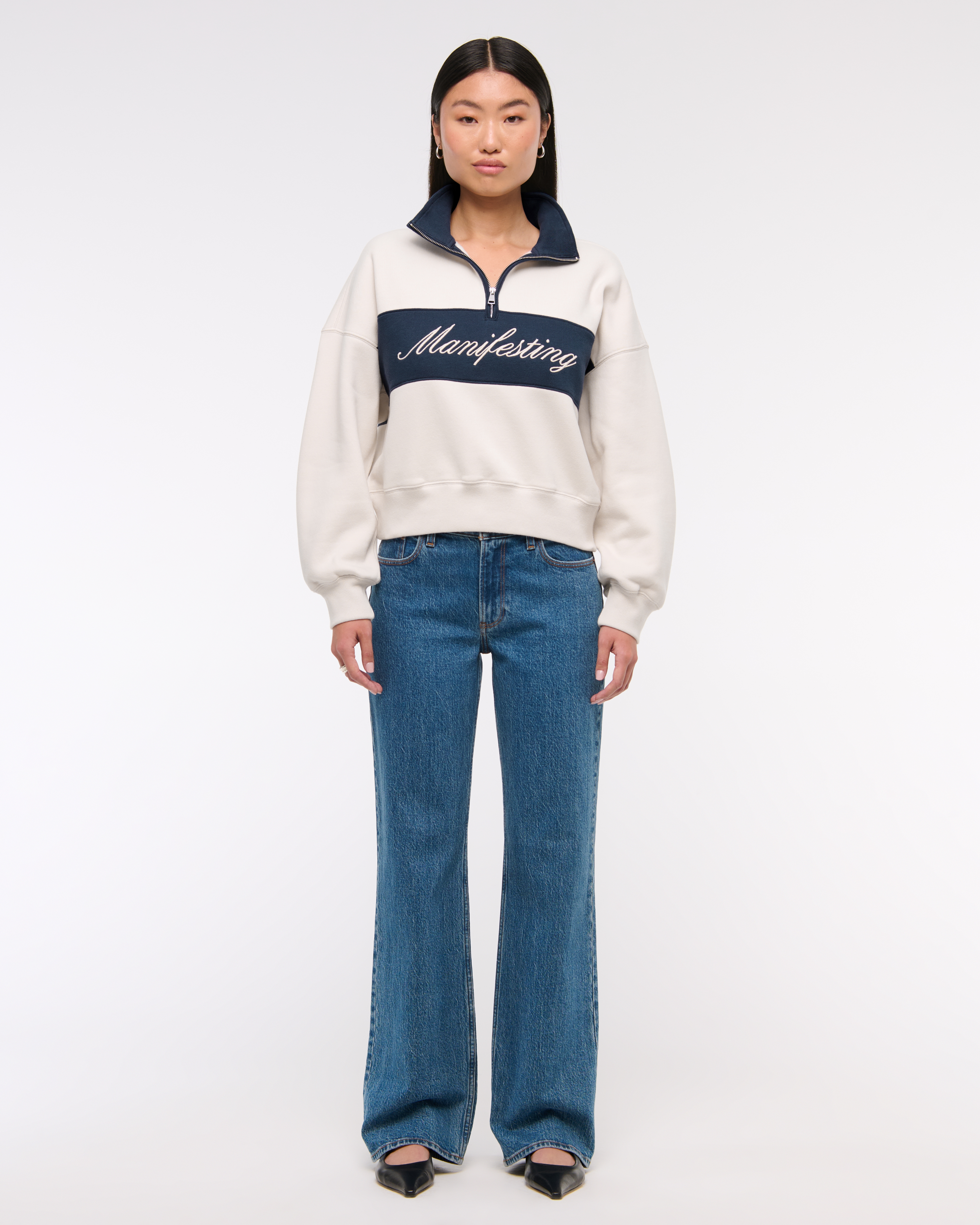 Women's Essential Sunday Half-Zip | Women's Tops