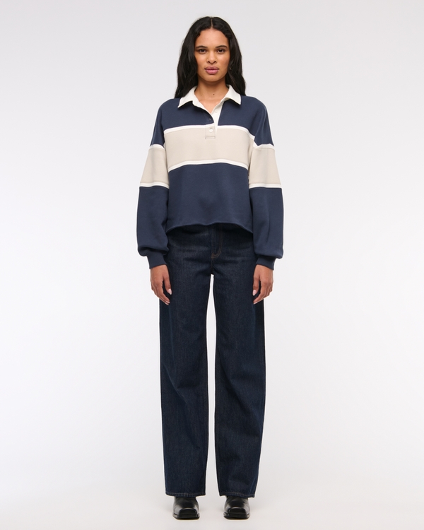 Essential Collared Polo Crew, Sapphire view 2