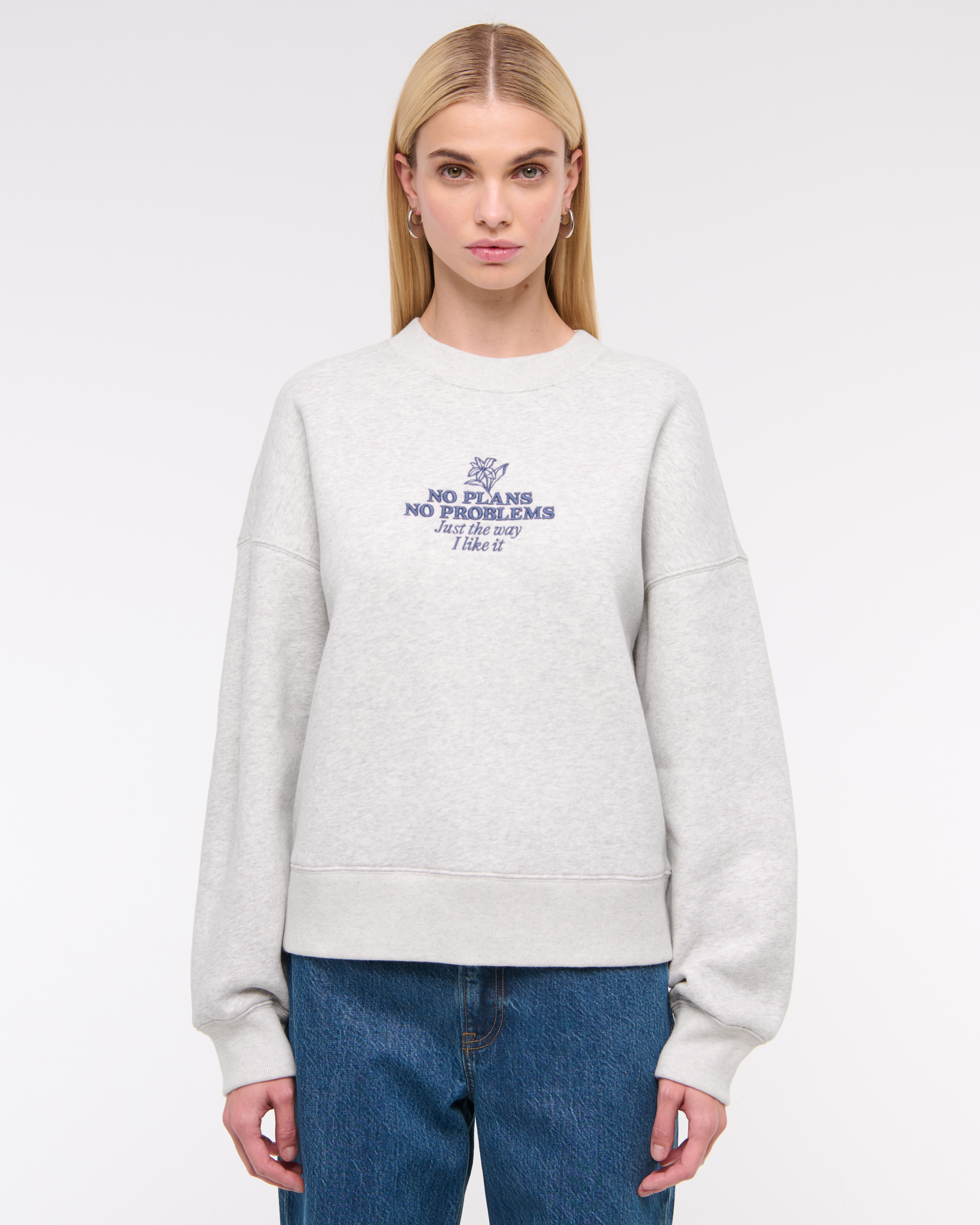 Abercrombie & Fitch No Plans Classic Sunday Crew In Brown