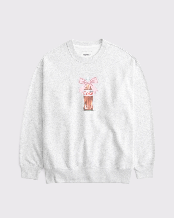 Diet Coke Vintage Sunday Crew, Light Gray view 1