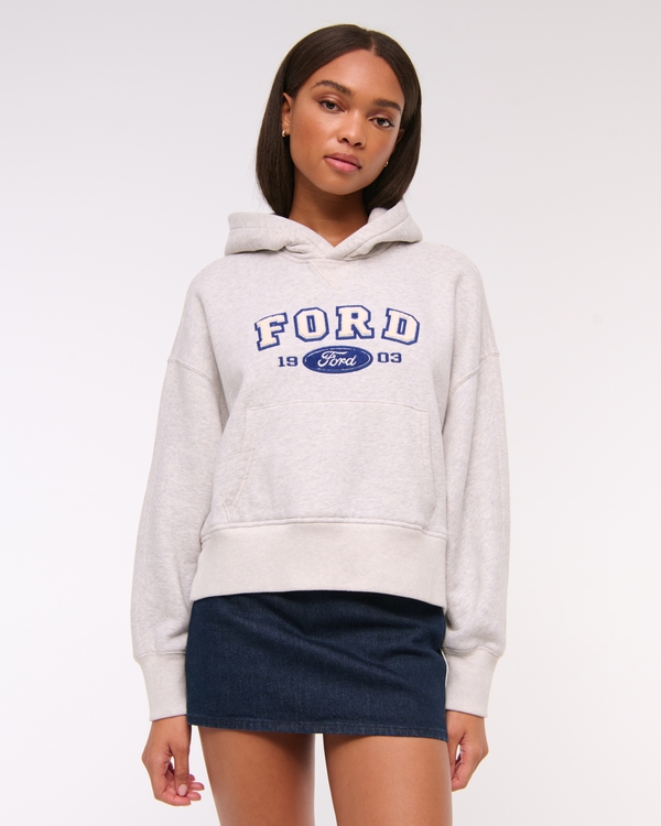 Ford Graphic Hoodie, Light Gray view 1