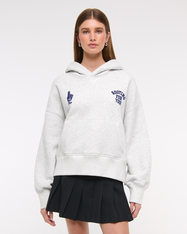 Graphic Hoodie, Light Gray view 1