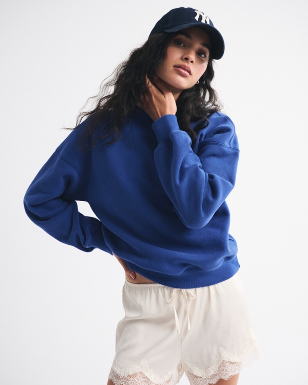 Sunday Mockneck Crew, Twilight Blue view 1