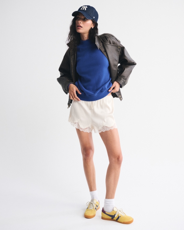 Sunday Mockneck Crew, Twilight Blue view 2