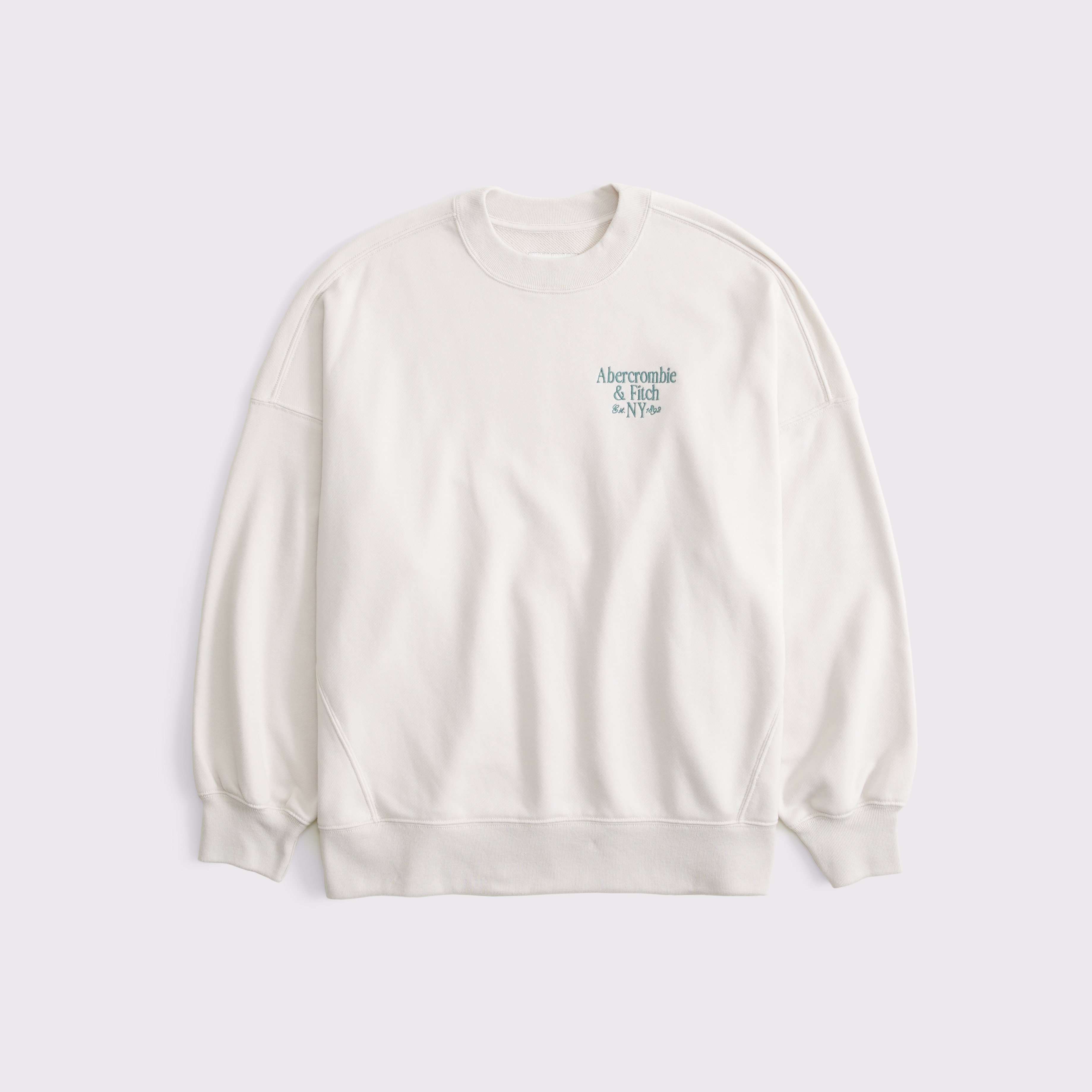 Logo French Terry Oversized Sunday Crew