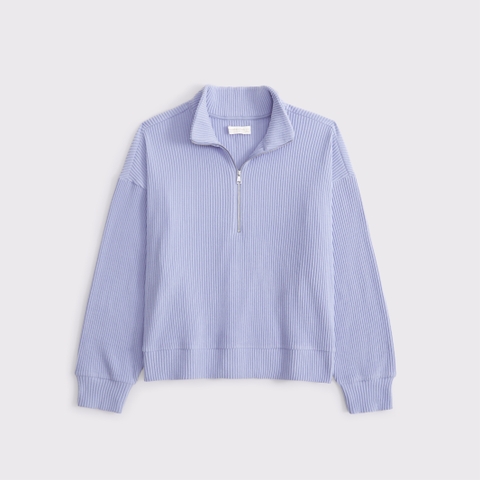 Женские топы Abercrombie & Fitch Lounge Brushed Rib Half-Zip
