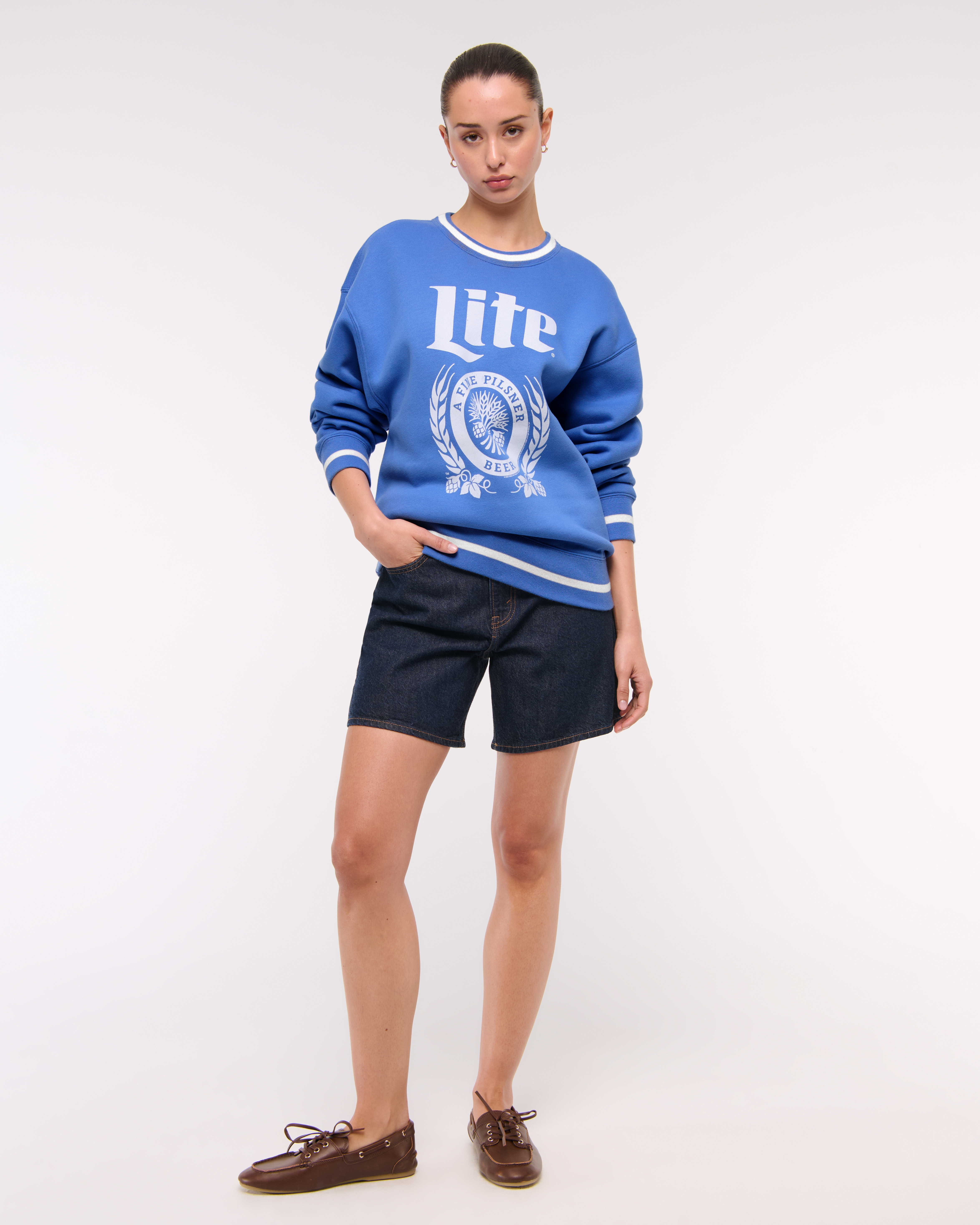 Женские свитеры Abercrombie & Fitch Miller Lite Oversized Sunday Crew — фото 3