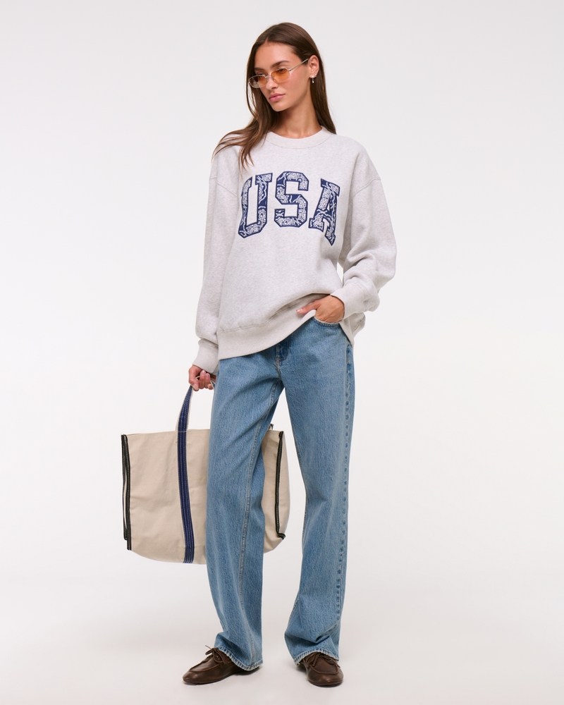 USA Oversized Sunday Crew