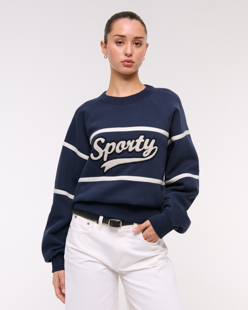 Sporty Graphic Crew