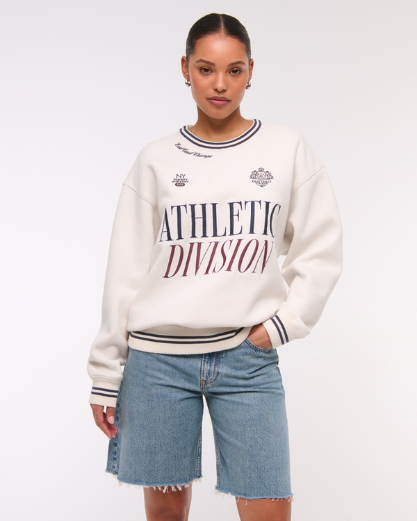 Athletic Division Vintage Sunday Crew, Cream view 1