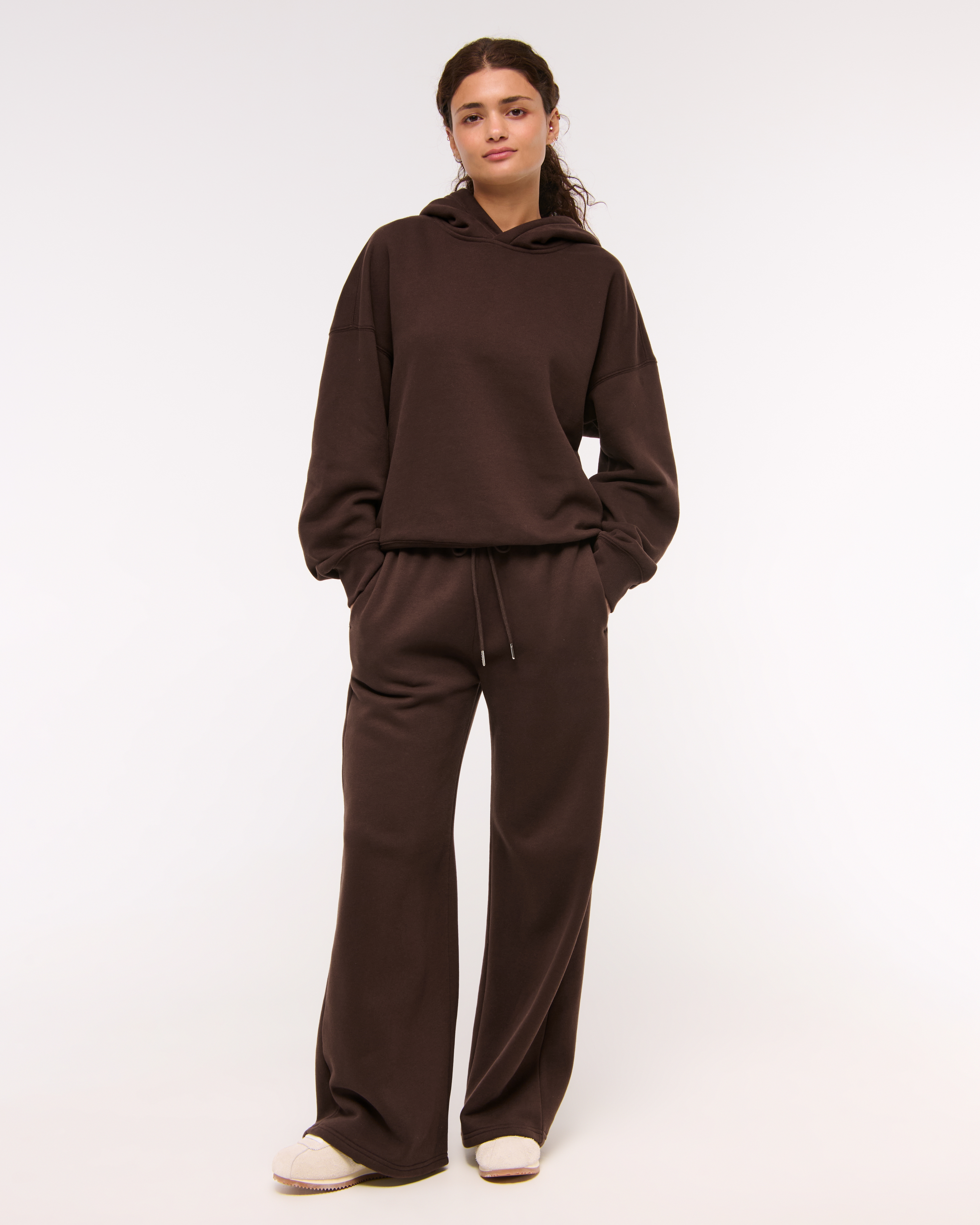 Abercrombie & Fitch Sunday Hoodie In Brown