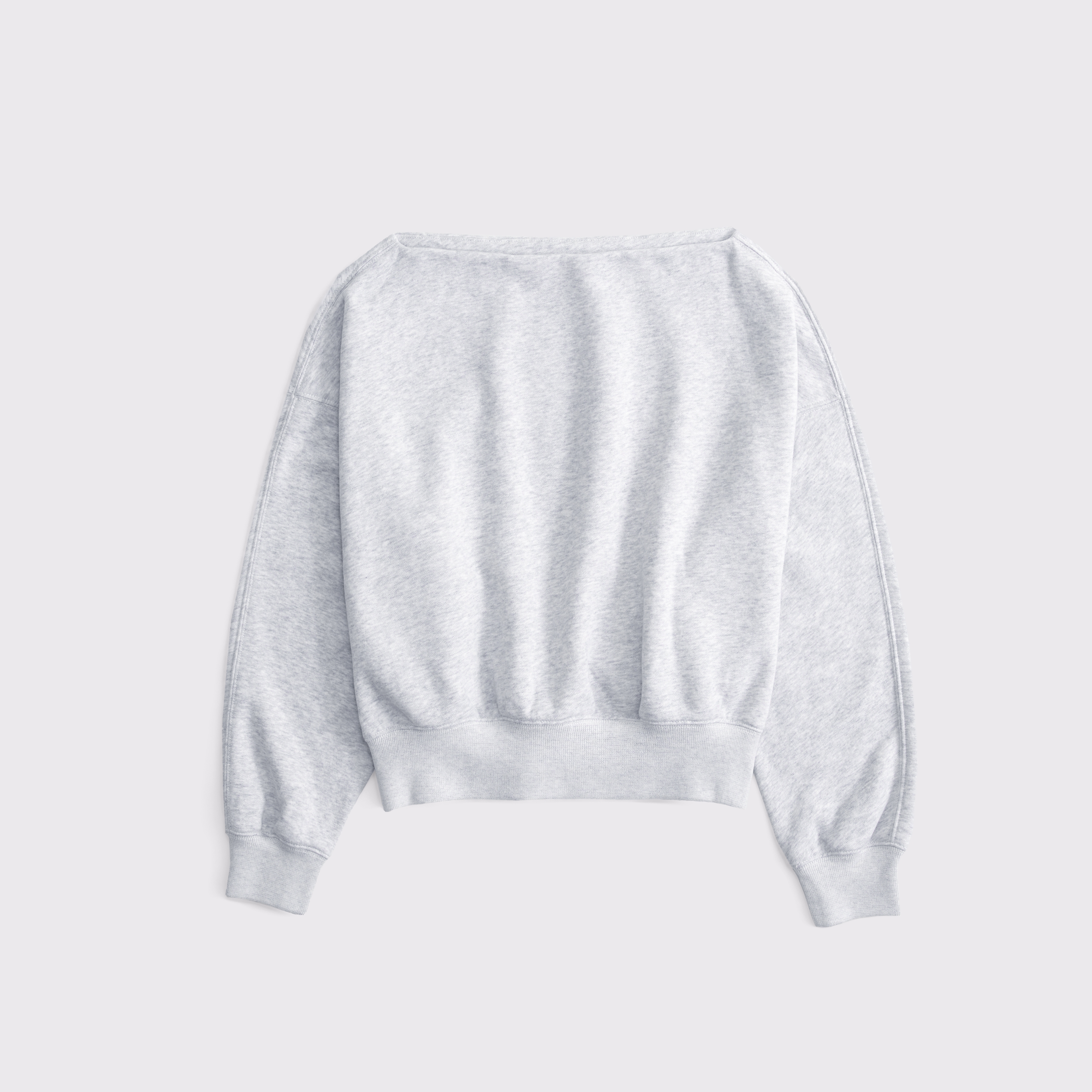 Abercrombie & Fitch Sunday Slash Top In Gray