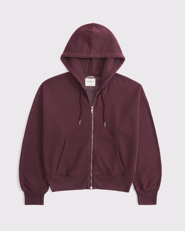 Sunday Hooded Full-Zip, Red Wine view 1