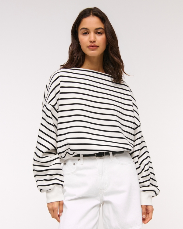 Sunday Slash Top, White Stripe view 1