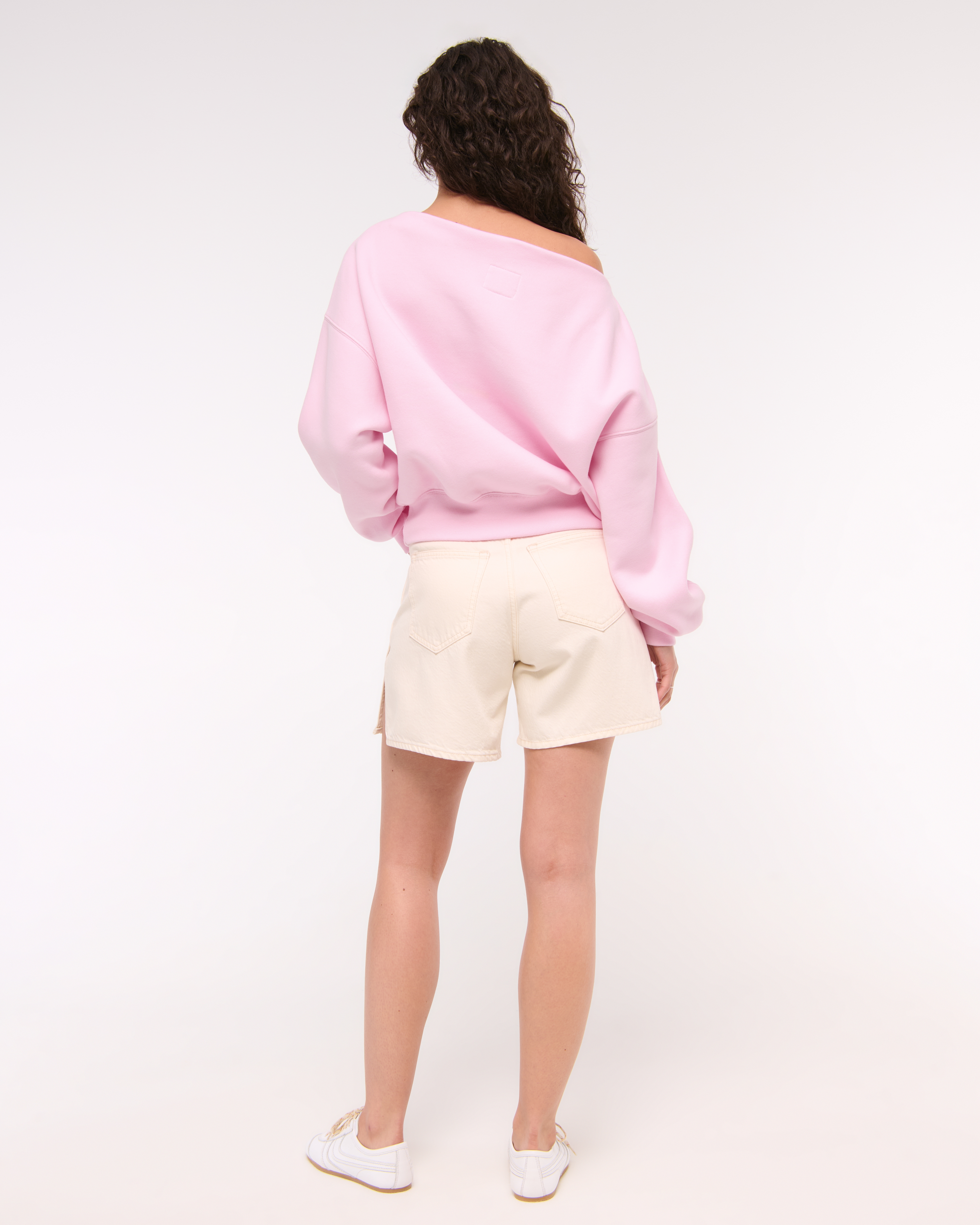 Abercrombie & Fitch Sunday Slash Top In Pink