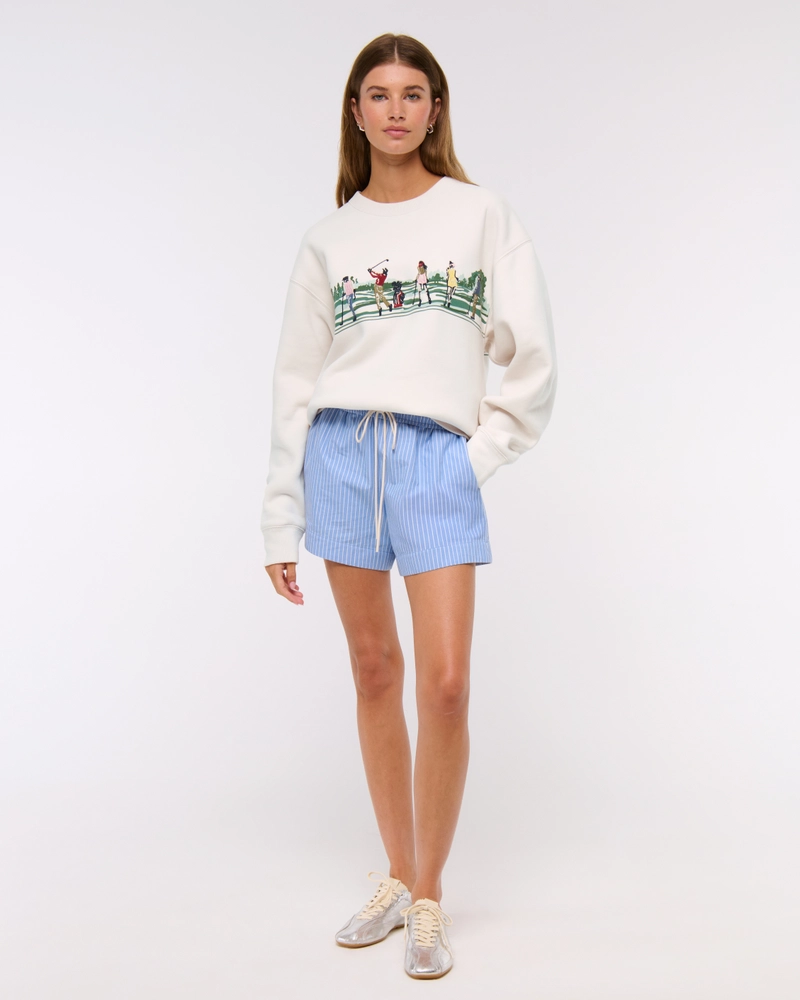 Golf Graphic Oversized Sunday Crew