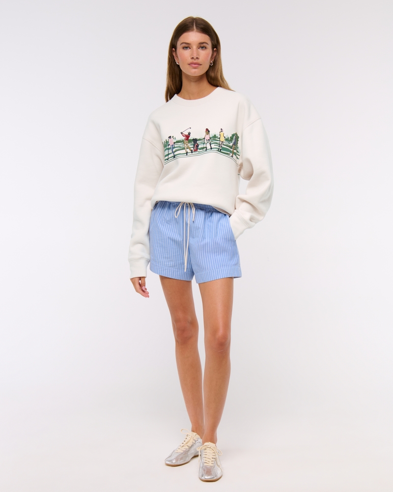Golf Graphic Oversized Sunday Crew