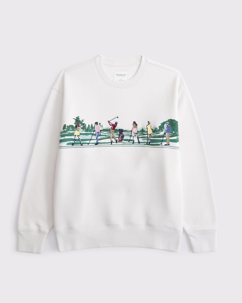 Golf Graphic Oversized Sunday Crew