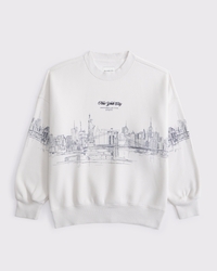 Graphic Logo Oversized Sunday Crew