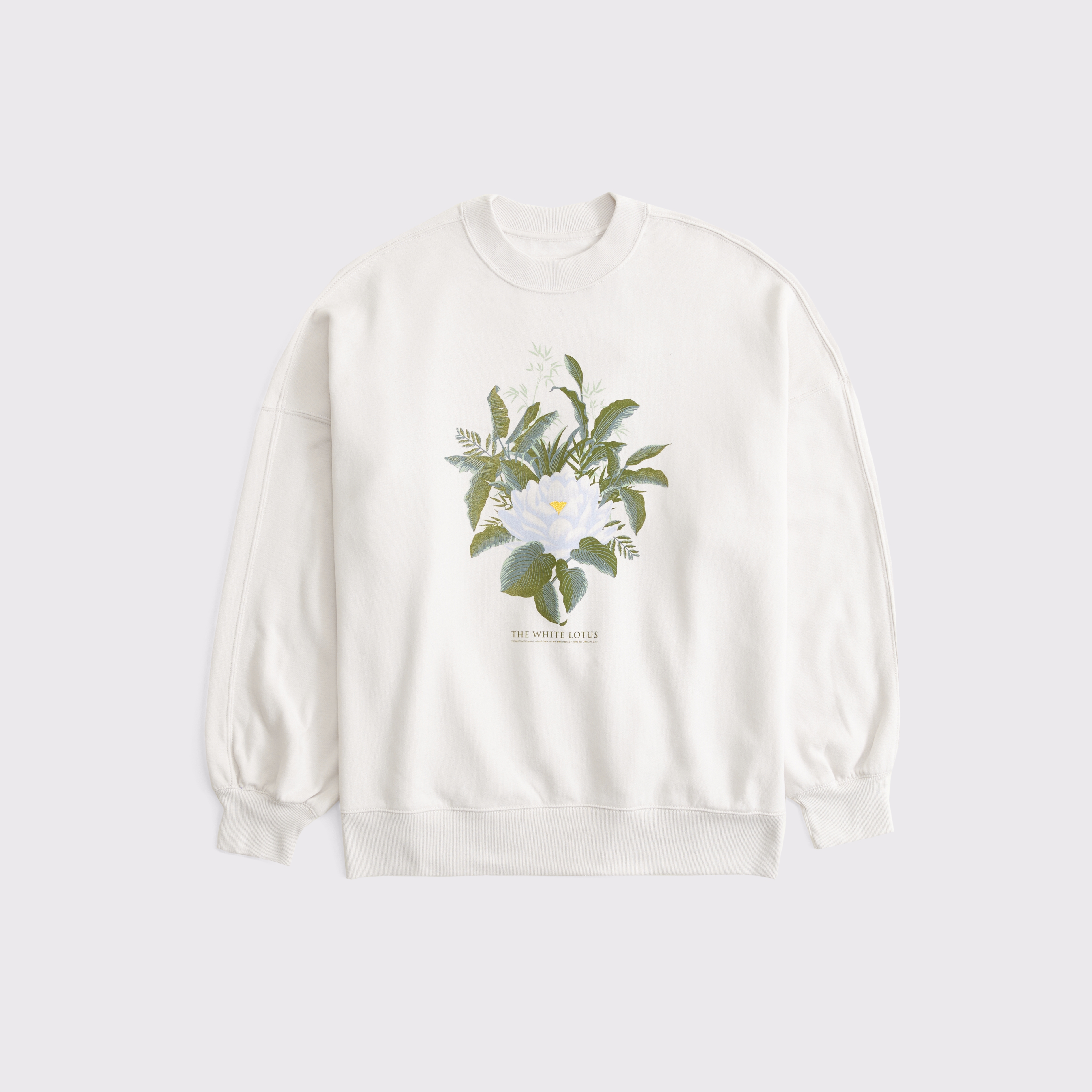 Abercrombie & Fitch The White Lotus Graphic Oversized Sunday Crew