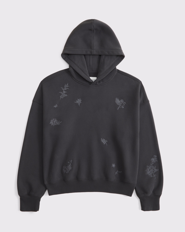 Sunday Hoodie, Dark Gray Embroidery view 1