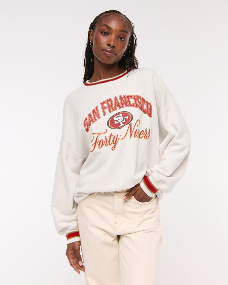San Francisco 49ers Graphic Oversized Sunday Crew
