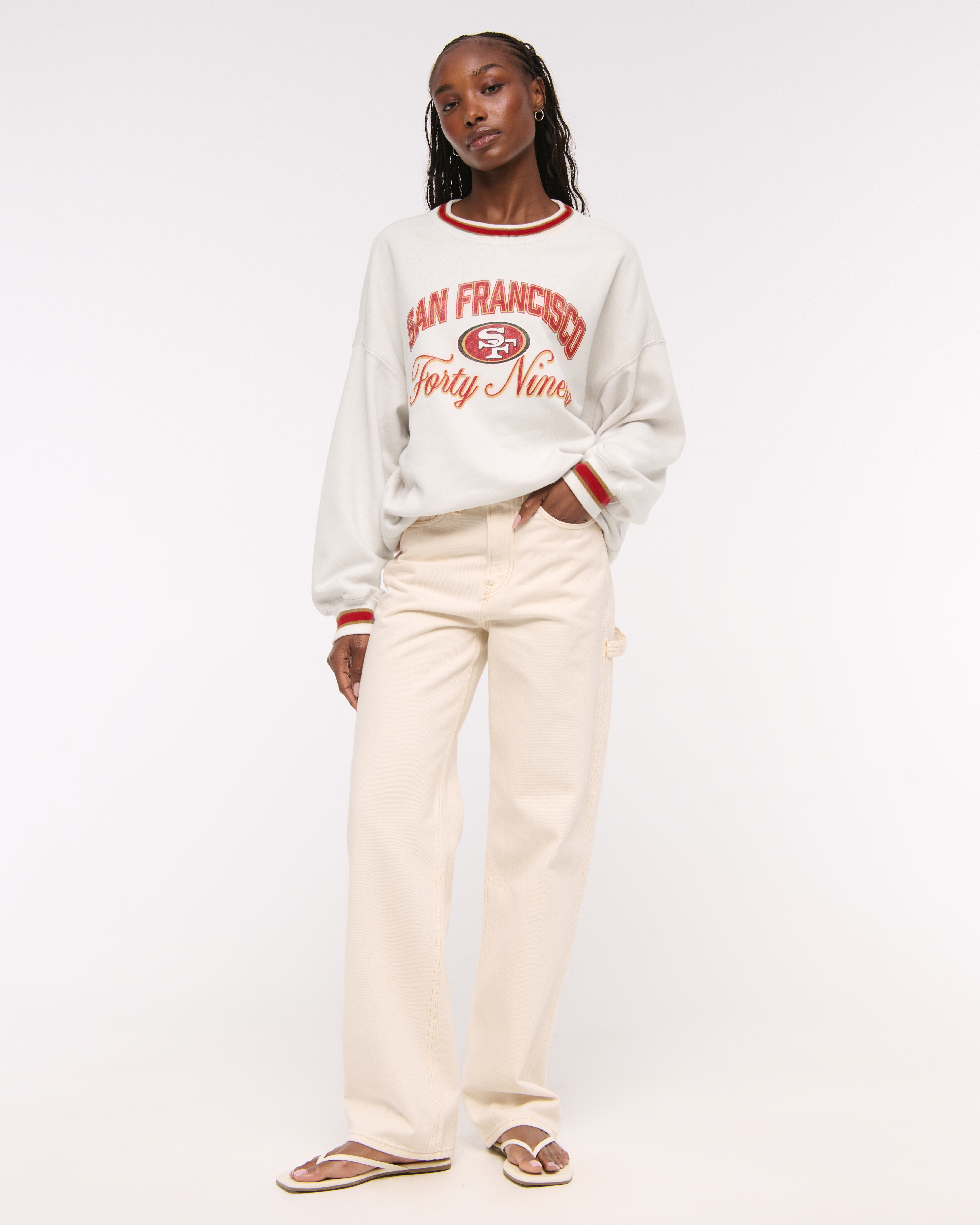 Women's San Francisco 49ers Vintage Sunday Crew | Women's