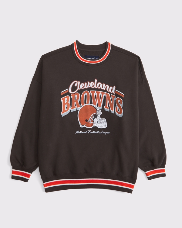 Cleveland Browns Vintage Sunday Crew, Brown - Browns view 1