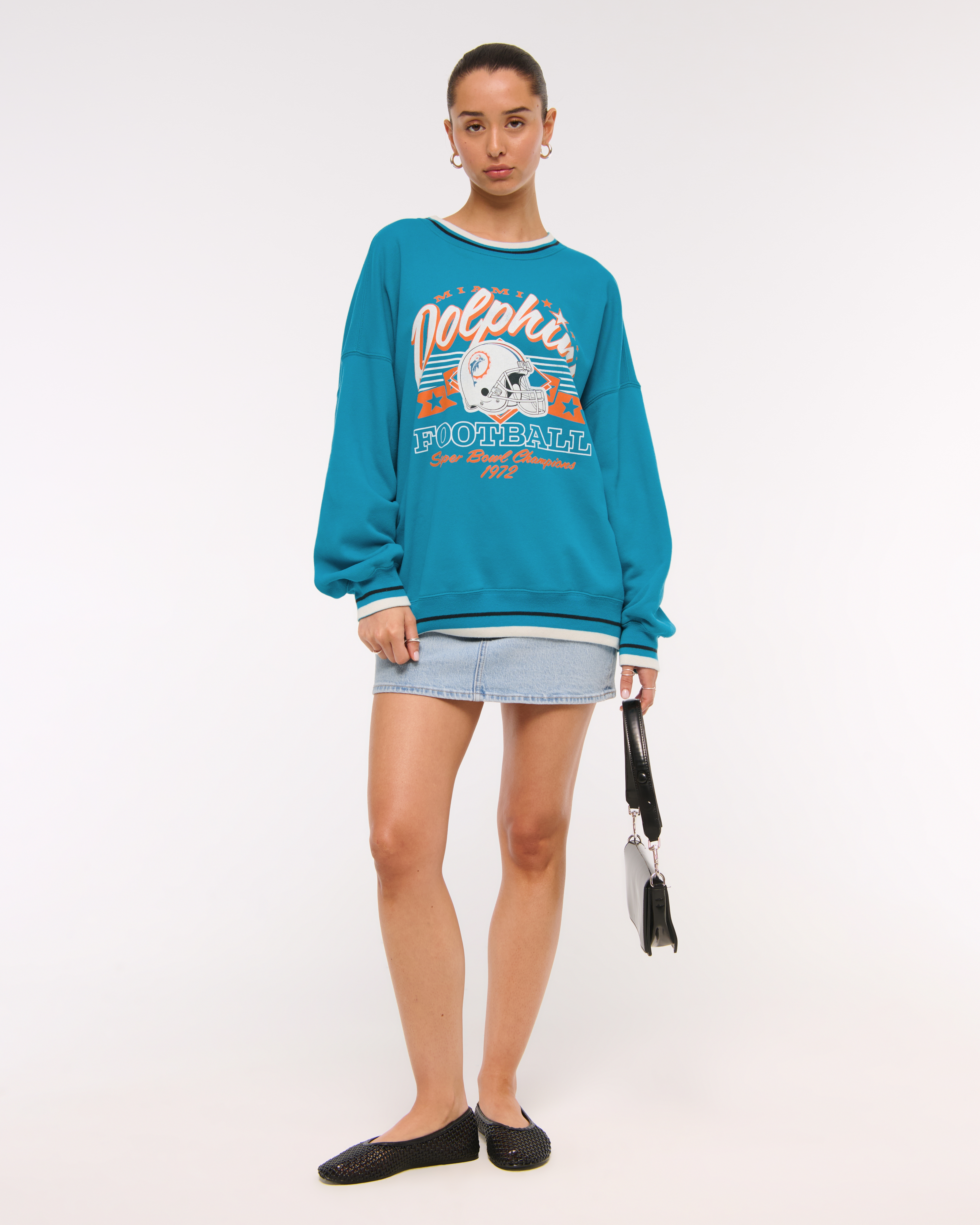 Женские свитеры Abercrombie & Fitch Philadelphia Eagles Sunday Crew — фото 3