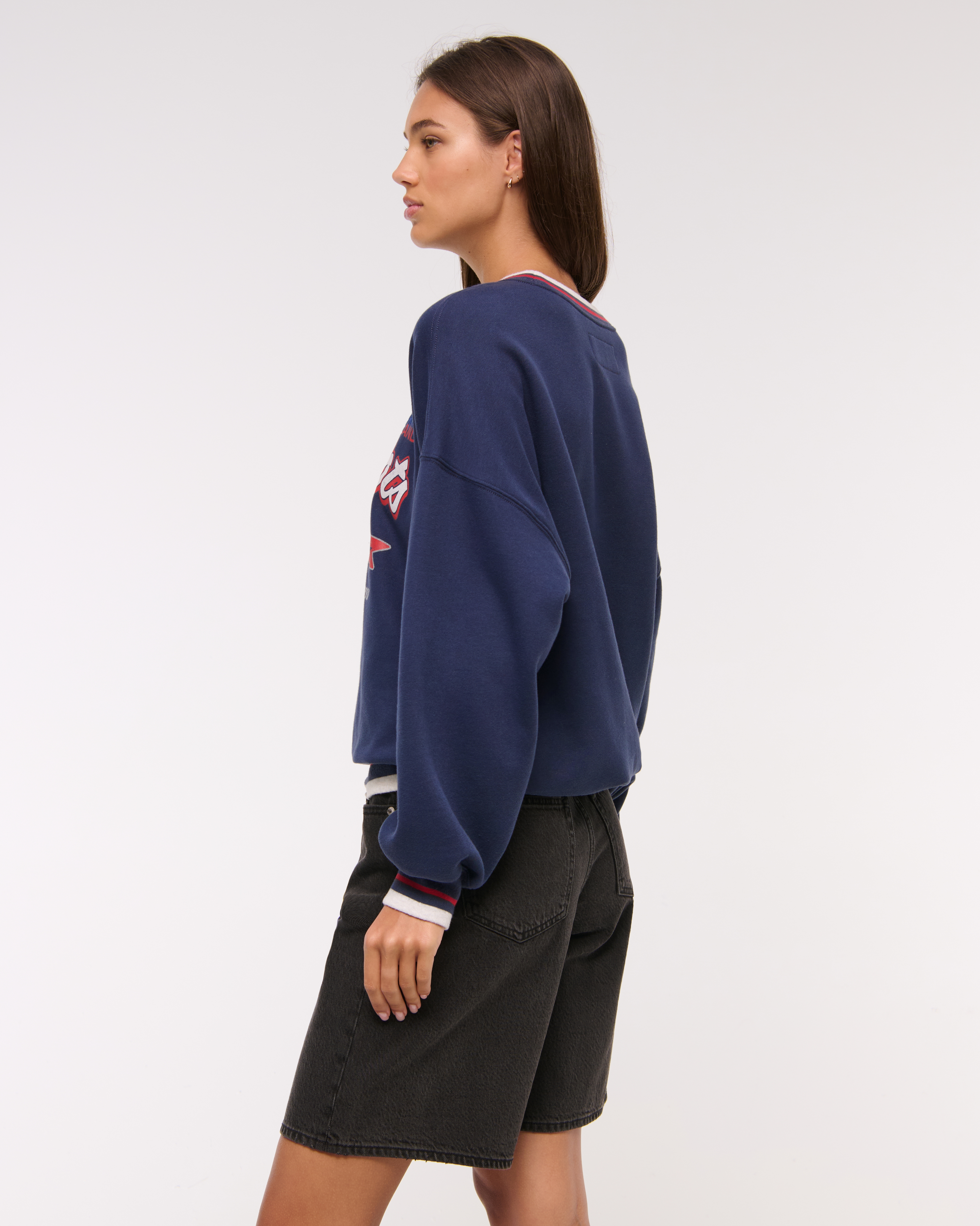 ★Abercrombie & Fitch★New England Patriotsスウェット Women's New England Patriots Vintage Sunday Crew | Women's