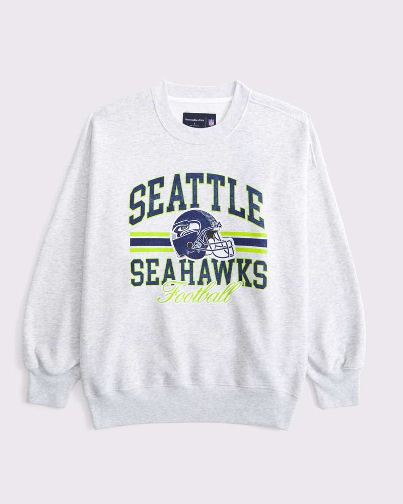Women's Seattle Seahawks Vintage Sunday Crew Women's Tops